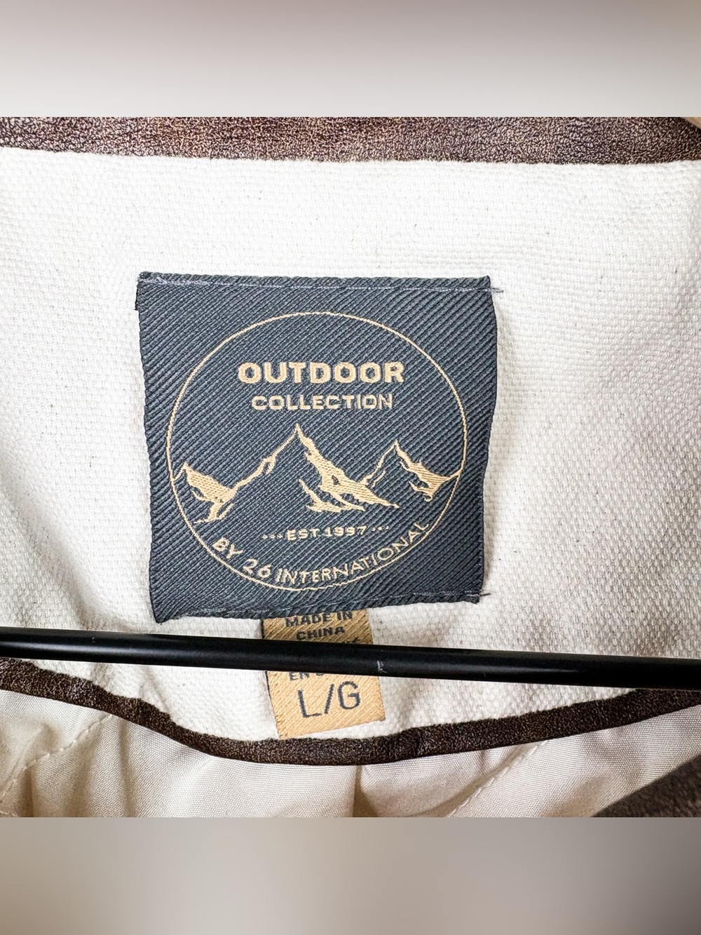 Chore Jacket Barn Coat 100% Cotton Canvas Leather Collar Quilted Outdoor White - Picture 2 of 7